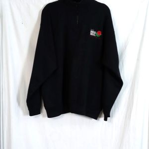 Vtg Black Quarter Zip Washington Rose Bowl 1998
